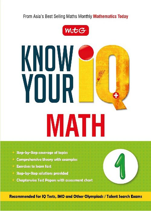 Class 1 Know Your IQ Maths,Publisher: MTG Learning Media Pvt Ltd