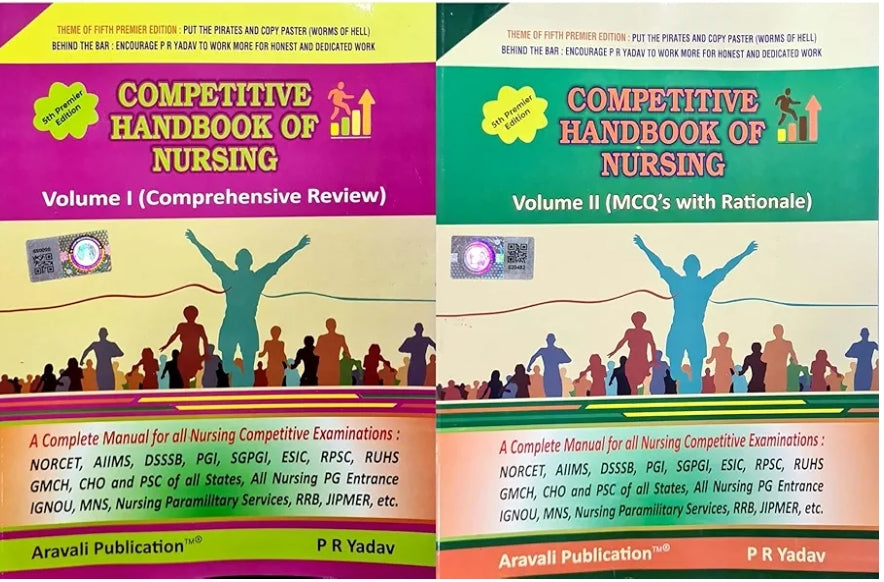 Competitive Handbook of Nursing | Nursing competitive examinations | 5th Premier Edition | P R Yadav | Aravali Publication | Nursing competitive examinations | P R Yadav | 5th Prem