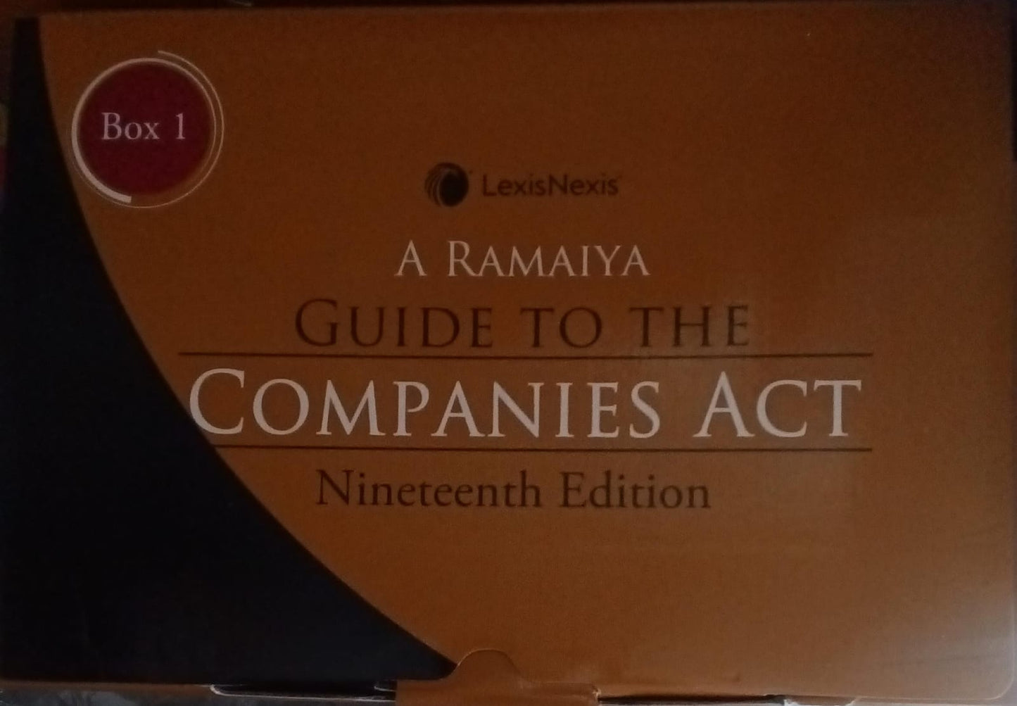 A Ramaiya Guide to Companies Act 19th Ed - Corporate Law Bible | LexisNexis Author: A Ramaiya