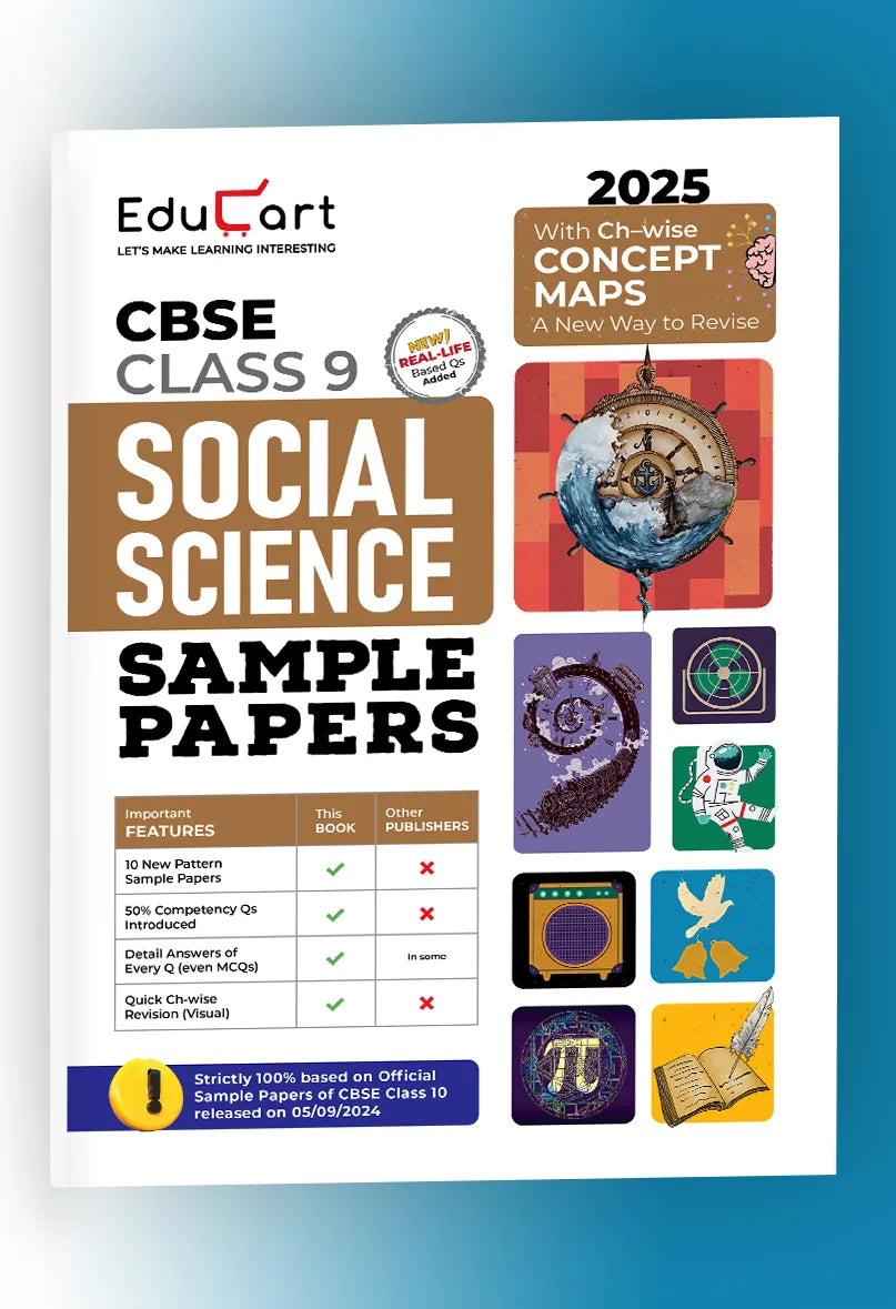 Educart CBSE Social Science Class 9 Sample Papers for 2024-25 (Introducing Revision Maps) 2025