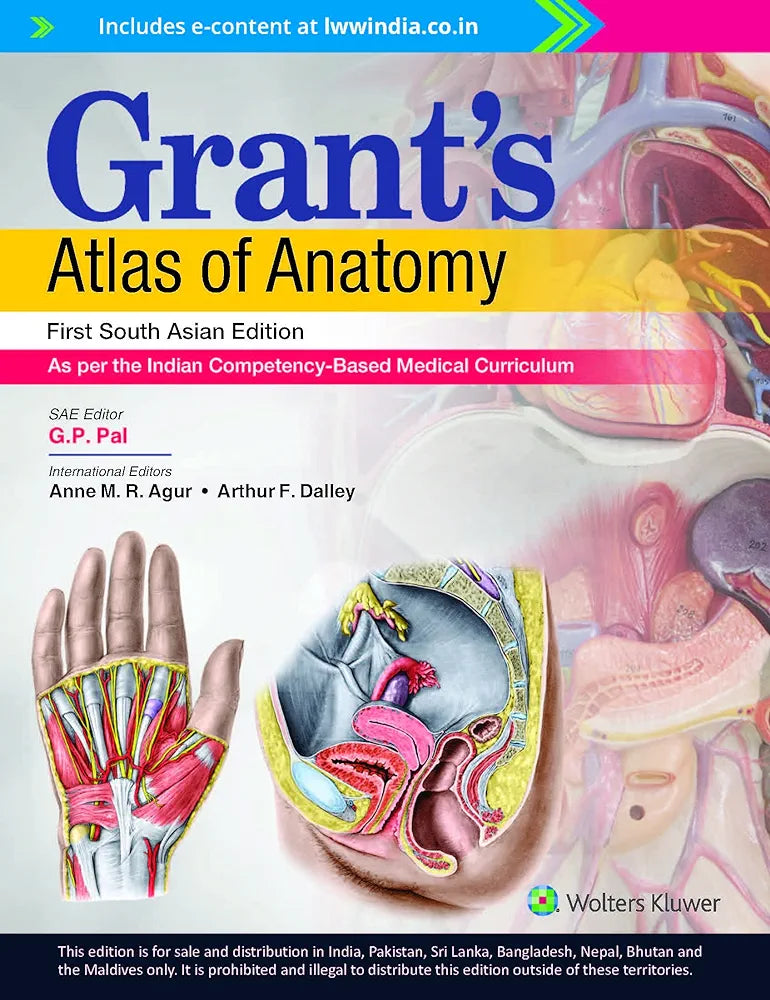 Grant’s Atlas of Anatomy, South Asian ed. Dr GP PAL