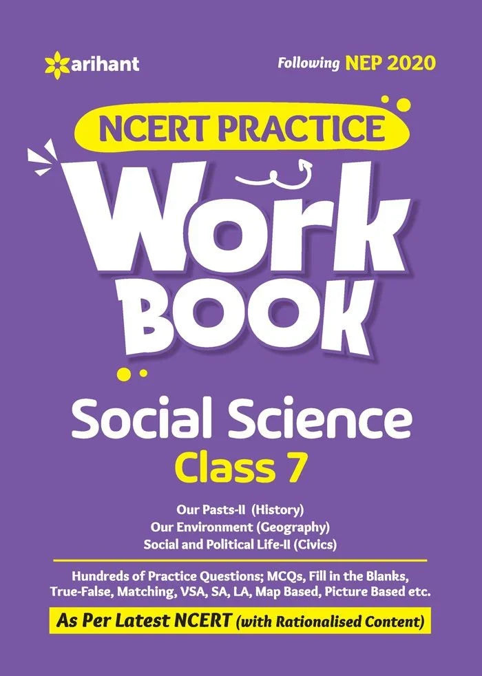 NCERT Practice Workbook Social Science Class 7, Author: Team Arihant , Publisher: Arihant prakashan
