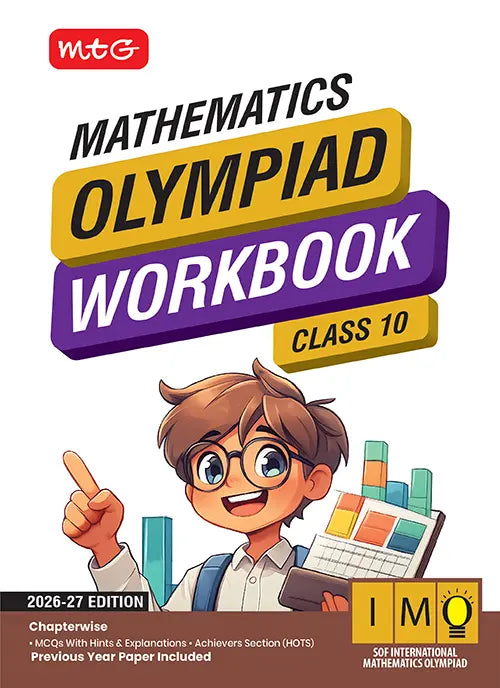 Class 10 International Mathematics Olympiad (IMO) Workbook for 2026-27 Exam, Publisher: MTG Learning Media Pvt Ltd