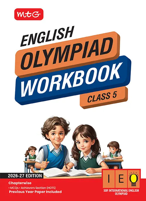 Class 5 International English Olympiad (IEO) Workbook For 2026-27 Exam, Publisher: MTG Learning Media Pvt Ltd