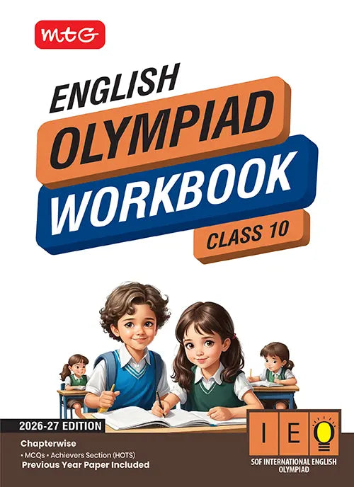 Class 10 International English Olympiad (IEO) Workbook For 2026-27 Exam, Publisher: MTG Learning Media Pvt Ltd