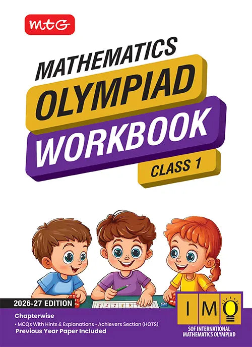 Class 1 International Mathematics Olympiad (IMO) Workbook for 2026-27 Exam, Publisher: MTG Learning Media Pvt Ltd