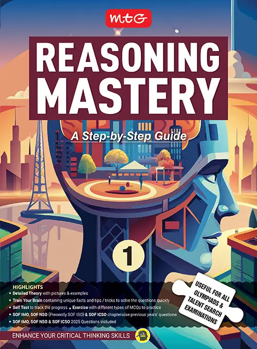 Class-1 Reasoning Mastery Step-by-Step Guide For 2026-27 Exam, Publisher: MTG Learning Media Pvt Ltd