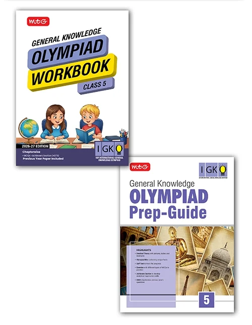 Class 5 General Knowledge (IGKO) Olympiad Workbook and Prep Guide – Detailed Theory, Self Test For SOF 2026-27 Exam (2 IN 1 COMBO), Publisher: MTG Learning Media Pvt Ltd