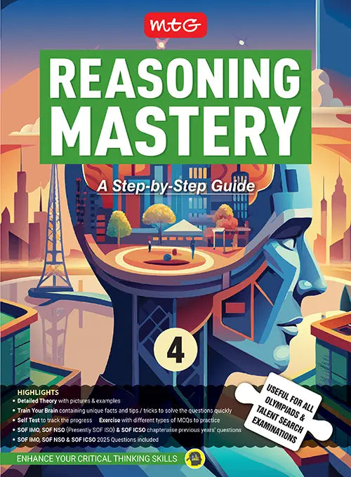 Class-4 Reasoning Mastery Step-by-Step Guide For 2026-27 Exam, Publisher: MTG Learning Media Pvt Ltd