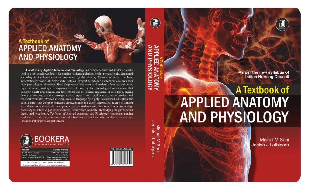 A Textbook of Applied Human Anatomy and Physiology (E) By Mishal M. Soni & Jemish J Lathigara , Publisher Bookera Publishers & Distributors