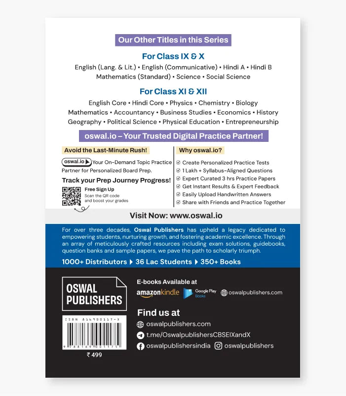 Accountancy Most Likely CBSE Question Bank Class 11 Exam 2027 By Oswal Publishers