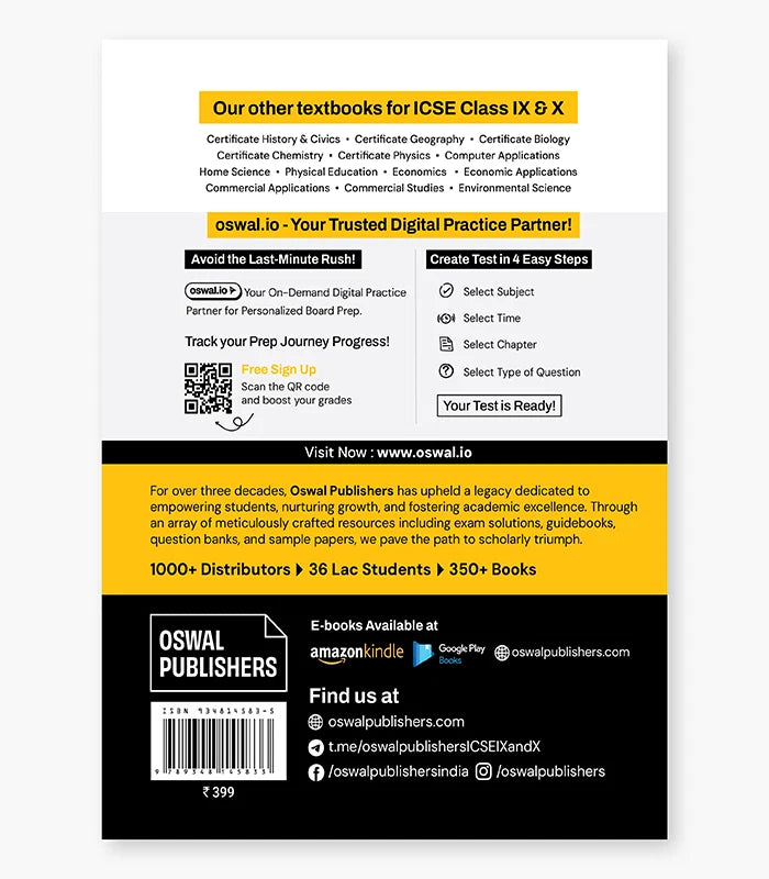 Certificate Biology Textbook ICSE Class 9 By Oswal Publishers