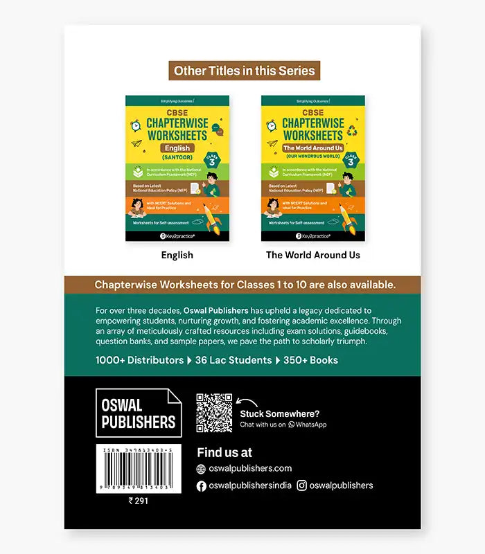 Mathematics (Maths Mela) Chapterwise Worksheets CBSE Class 3 By Oswal Publishers
