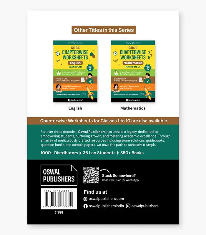 The World Around Us Chapterwise Worksheets CBSE Class 3 By Oswal Publishers