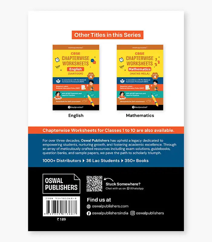 The World Around Us Chapterwise Worksheets CBSE Class 4 By Oswal Publishers