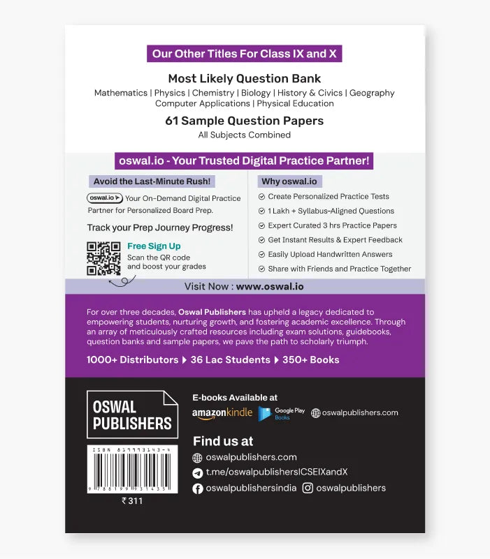 Chemistry Most Likely Question Bank ICSE Class 9 For 2027 Exam By Oswal Publishers