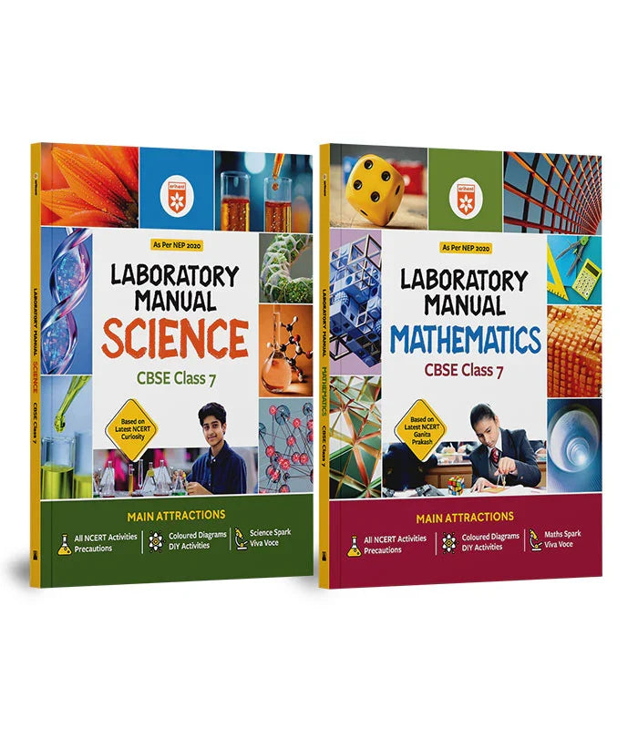 Combo of Lab Manual Mathematics & Science CBSE Class 7 | English Medium, Author: Team Arihant , Publisher: Arihant prakashan