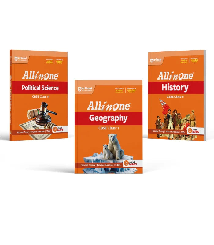 Combo of CBSE All in One Class 11th Exam 2026-2027 | History, Political Science, Geography | Revised Edition as per Latest Syllabus , Author: Team Arihant , Publisher: Arihant prakashan