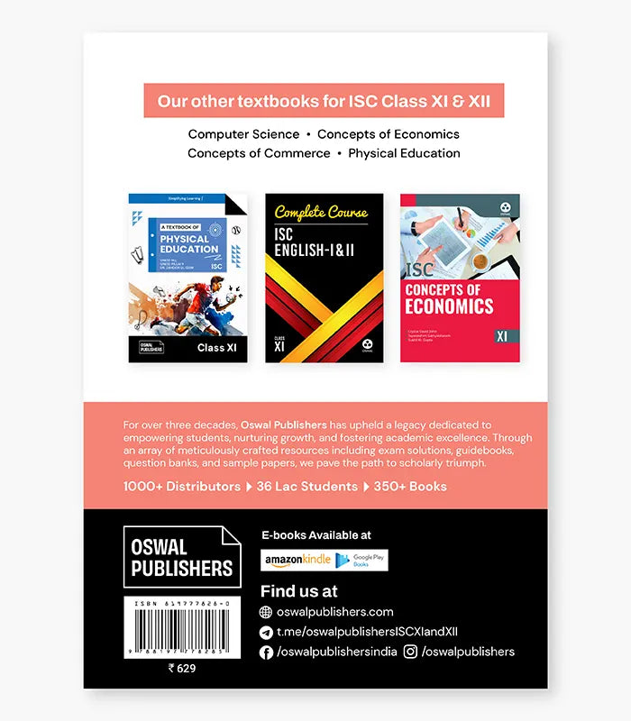 Computer Science Textbook ISC Class 11 By Oswal Publishers