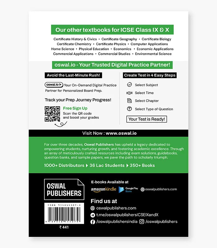 Economics Textbook ICSE Class 10 By Oswal Publishers
