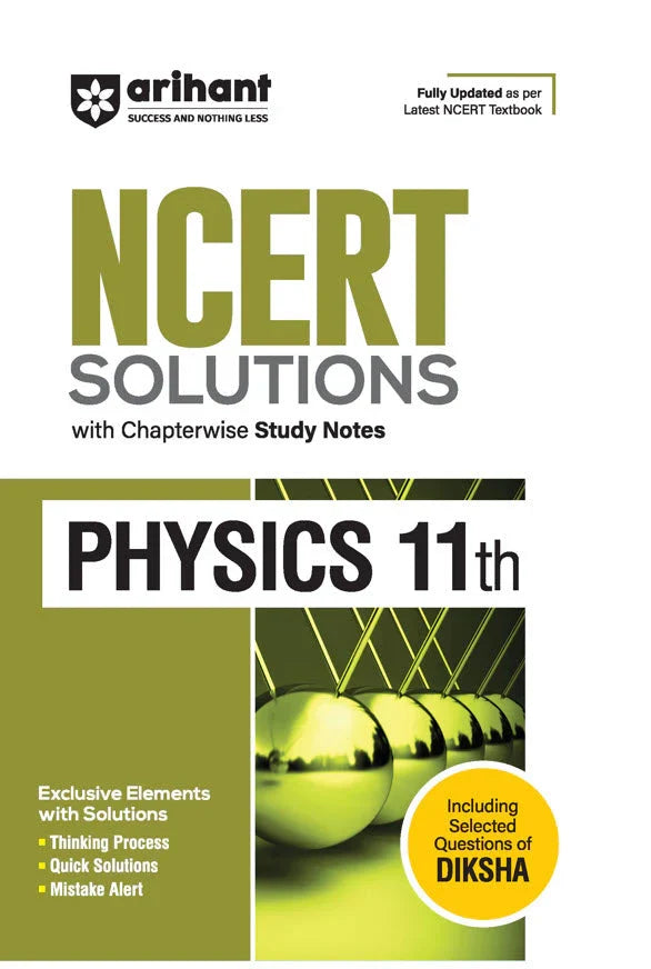 NCERT Solutions Physics Class 11th with Chapterwise Study Notes | English Medium, Author: Team Arihant , Publisher: Arihant prakashan