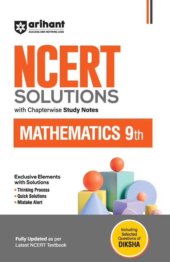 NCERT Solutions Mathematics Class 9th with chapterwise study notes | English Medium, Author: Team Arihant , Publisher: Arihant prakashan