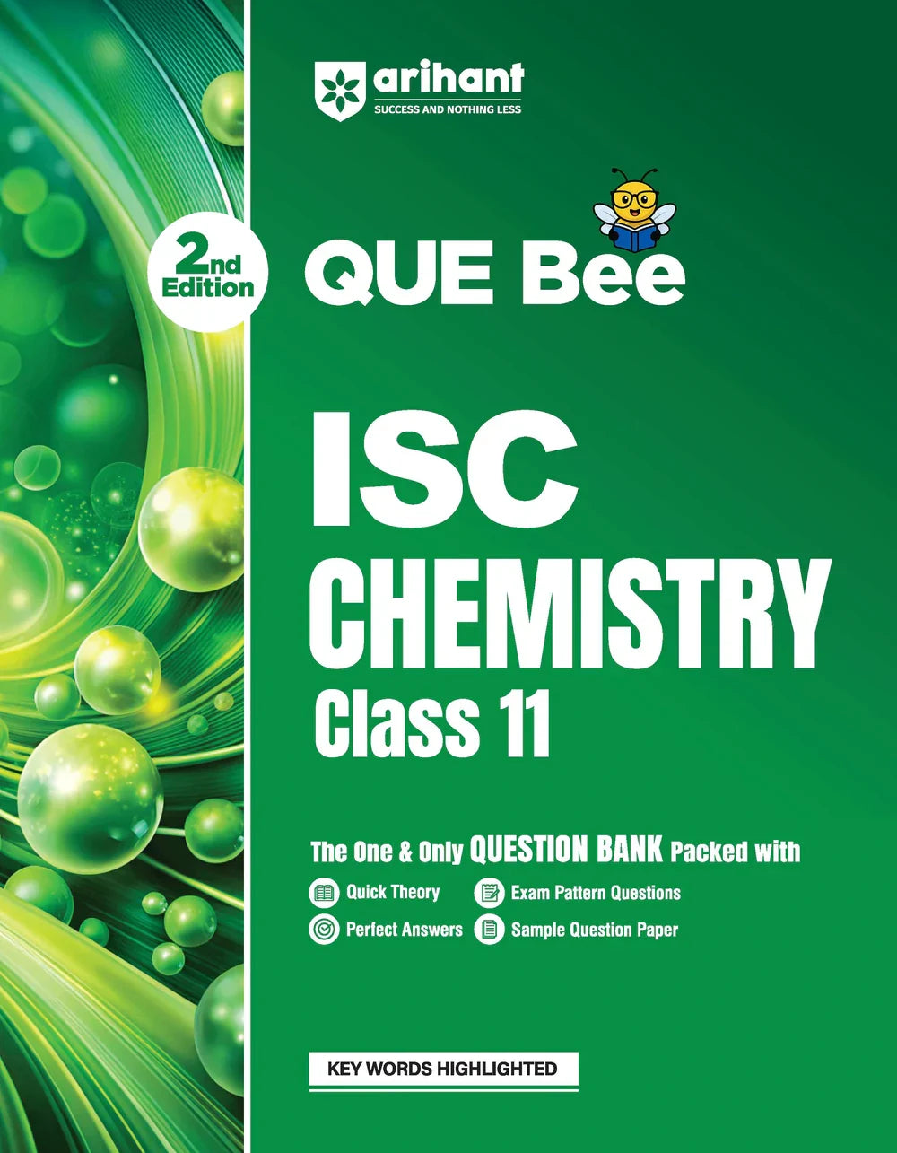 ISC Chemistry Class 11 Exam Book | Quick Theory, Exam Pattern Questions & Sample Papers | As per Latest ICSE Syllabus | Que Bee 2nd Edition, Author: Team Arihant , Publisher: Arihant prakashan