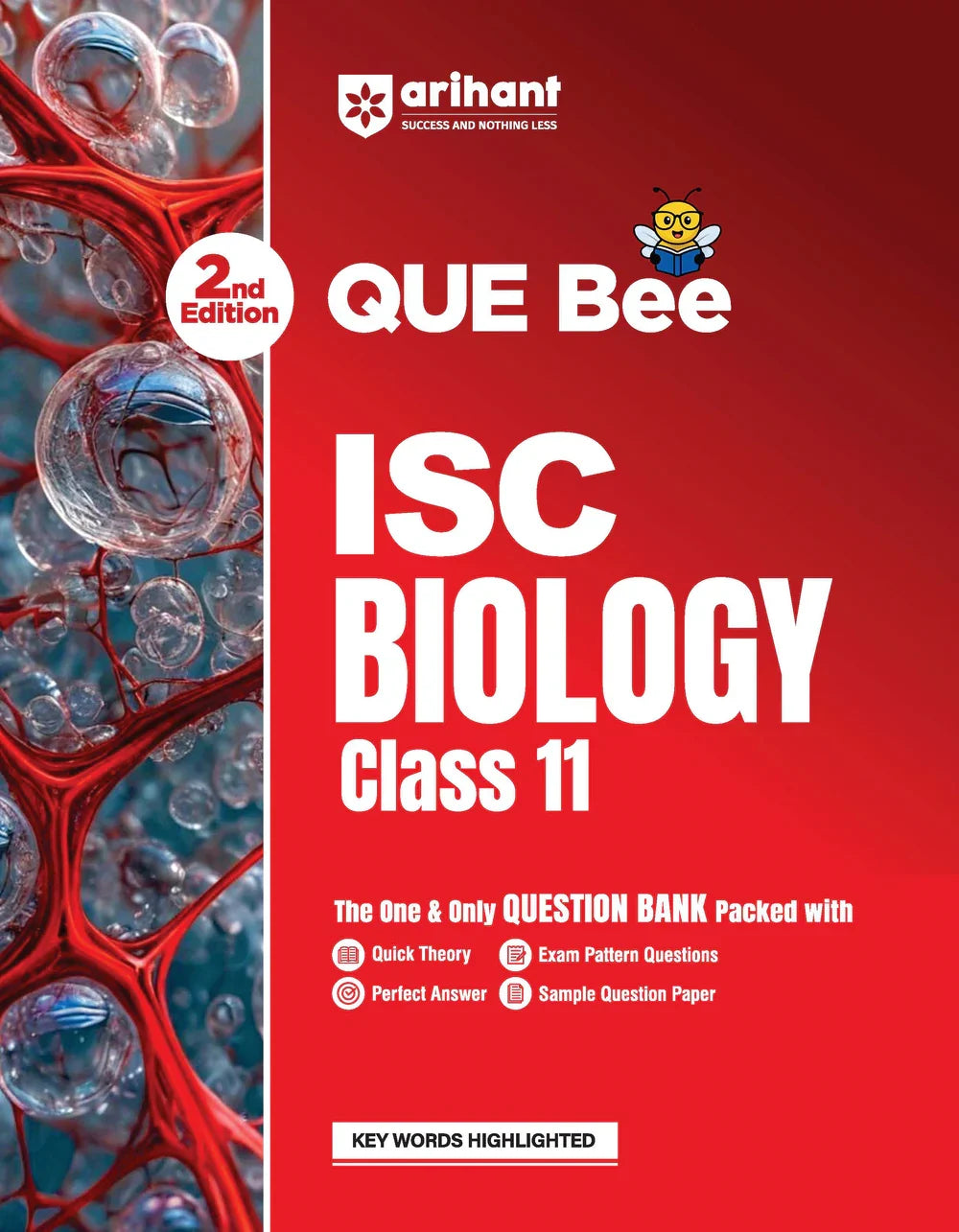 ISC Biology Class 11 Exam Book | Quick Theory, Exam Pattern Questions & Sample Papers | As per Latest ICSE Syllabus | Que Bee 2nd Edition, Author: Team Arihant , Publisher: Arihant prakashan