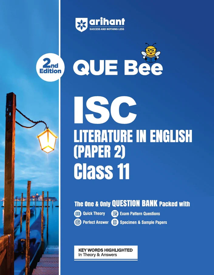 ISC Literature in English (Paper 2) Class 11 Exam Book | Quick Theory, Exam Pattern Questions & Sample Papers | As per Latest ICSE Syllabus | Que Bee 2nd Edition , Author: Team Arihant , Publisher: Arihant prakashan