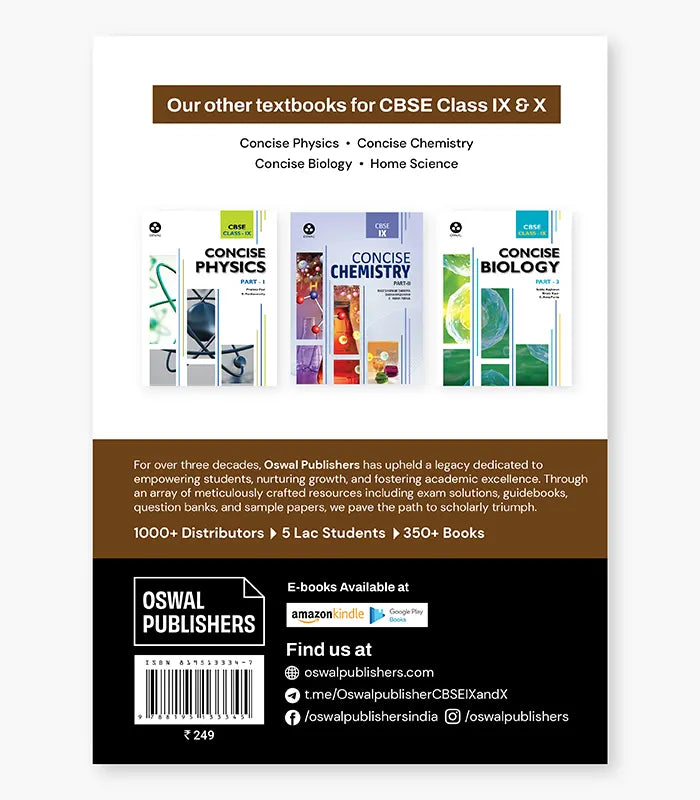 Home Science Textbook CBSE Class 9 By Oswal Publishers