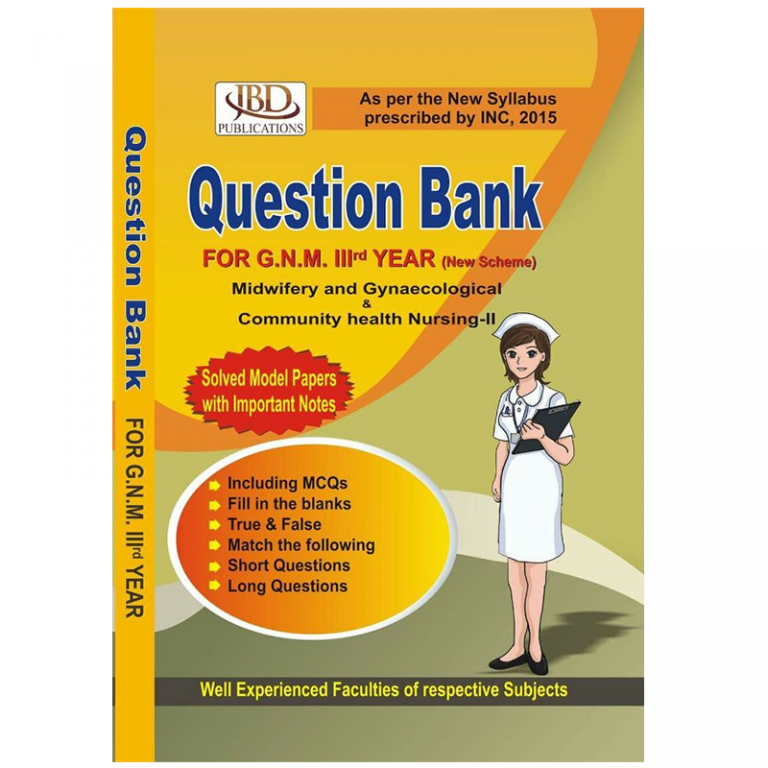 Question Bank GNM Third year (JBD)