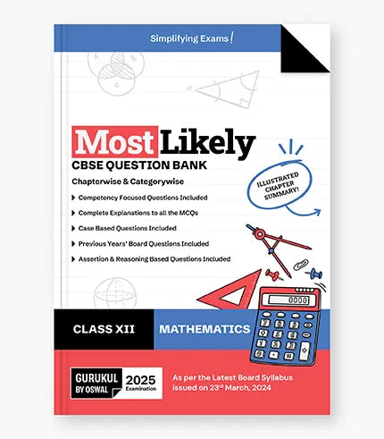 Mathematics Most Likely Question Bank
CBSE Class 12 for 2026 Exam
