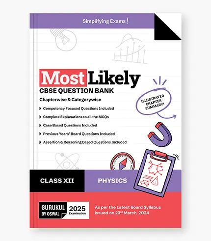 Physics Most Likely Question Bank
CBSE Class 12 for 2026 Exam||Oswal Gurukul