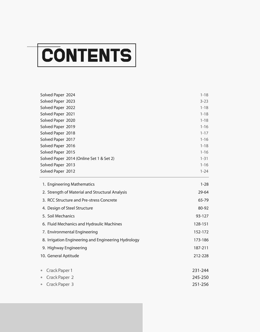 GATE Civil Engineering Chapterwise | Previous Years' Solved Papers (2024-2000)