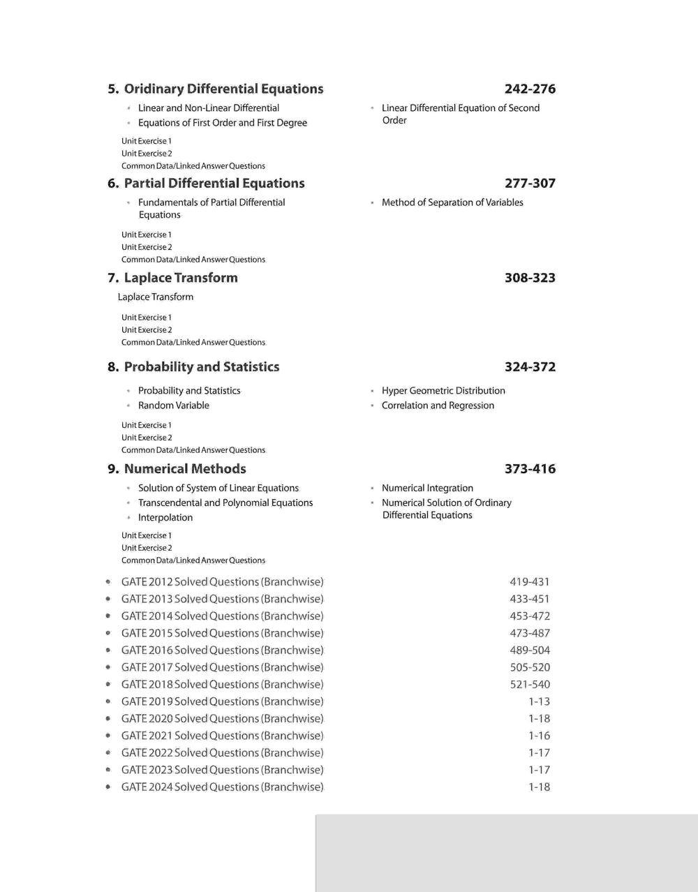 GATE Engineering Mathematics Chapterwsie Previous Years' Solved Paper (2024-2000)