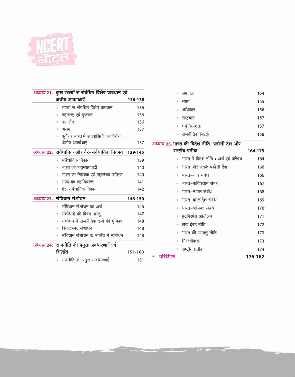 NCERT Notes Indian Polity and Governance (Class 6-12) | 2nd Revised Edition | For UPSC and Other Competitive Exams | Hindi Medium