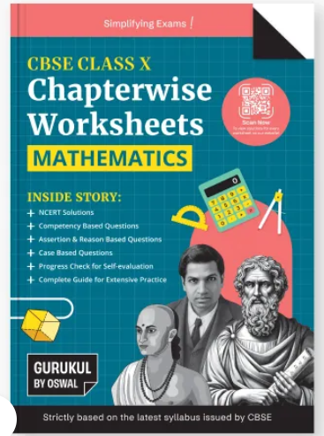 Mathematics Chapterwise Worksheets CBSE Class 10 Exam 2027 , Oswal Publishers