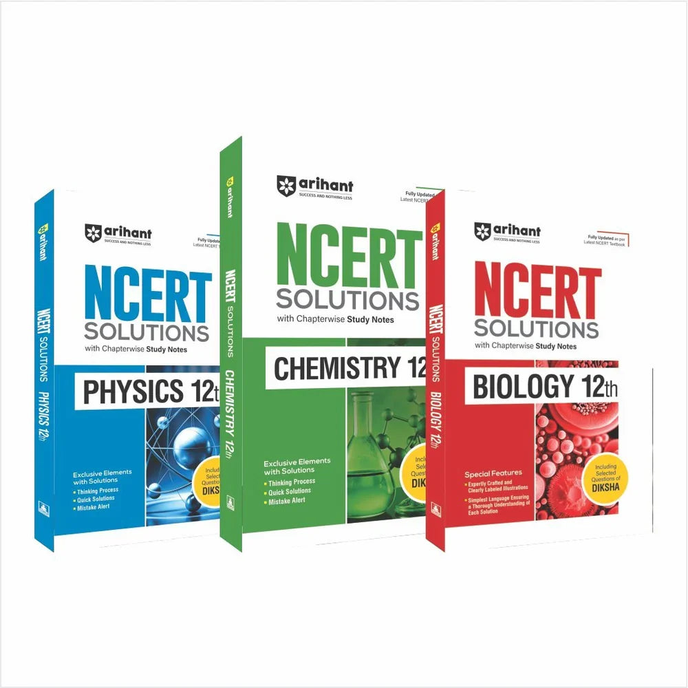 Combo of NCERT Solutions Physics, Chemistry & Biology Class 12th | English Medium, Author: Team Arihant , Publisher: Arihant prakashan