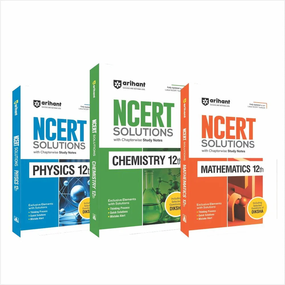 Combo of NCERT Solutions Physics, Chemistry & Mathmatics Class 12th | English Medium, Author: Team Arihant , Publisher: Arihant prakashan