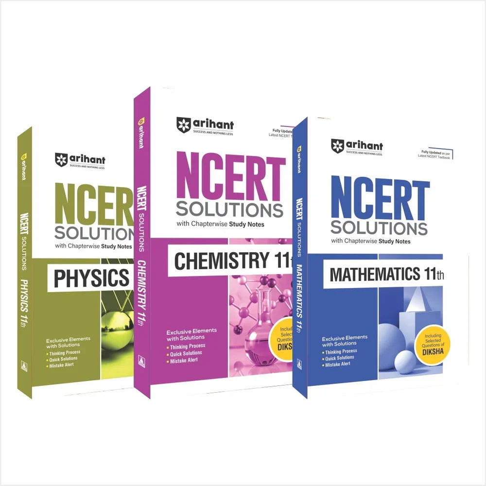 Combo of NCERT Solutions Physics, Chemistry & Mathematics Class 11th | English Medium, Author: Team Arihant , Publisher: Arihant prakashan