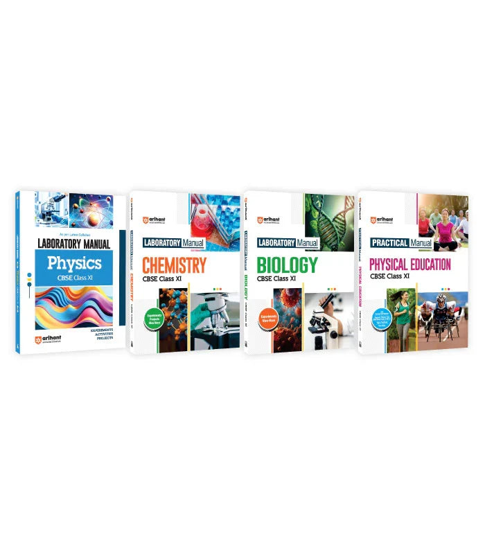 Combo of Laboratory Manual CBSE Physics, Chemistry, Biology & Physical Education Class 11th, Author: Team Arihant , Publisher: Arihant prakashan
