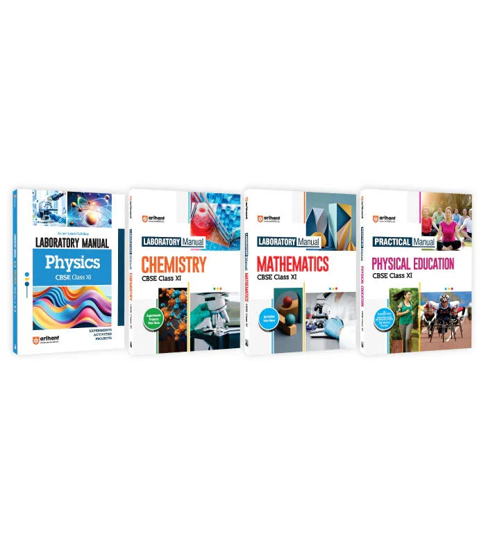 Combo of Laboratory Manual CBSE Physics, Chemistry, Mathematics & Physical Education Class 11th, Author: Team Arihant , Publisher: Arihant prakashan