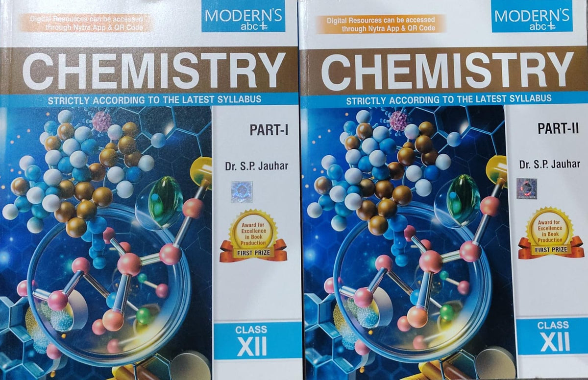 Modern's abc+ of Chemistry Part-I and II Author: Dr. S.P. Jauhar Class: Class 12 Board: CBSE / Aligned to Latest Syllabus Publisher: Modern Publishers