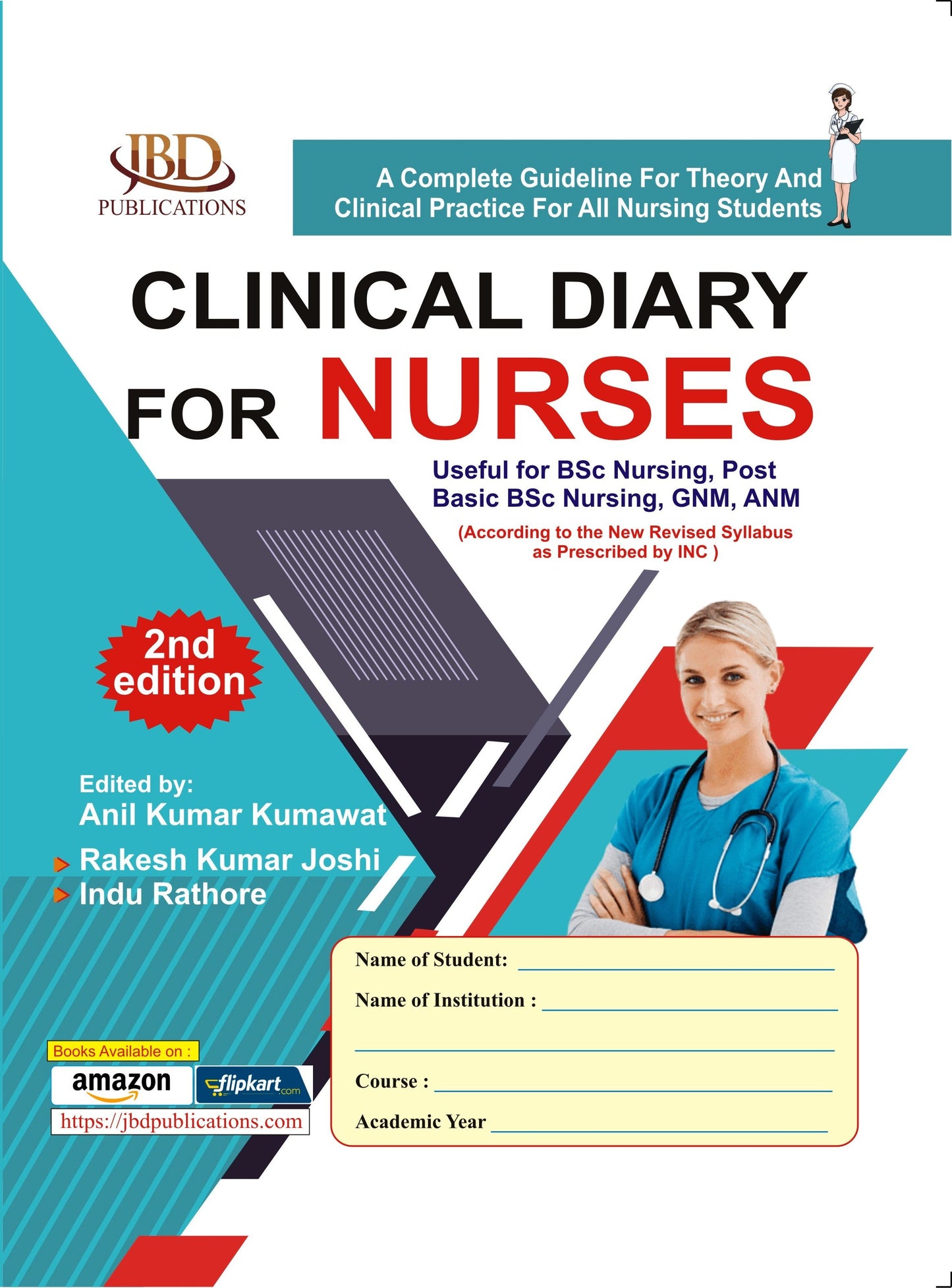 Clinical Diary For Nurses BY Indu Rathore, Rakesh Kumar Joshi (JBD)