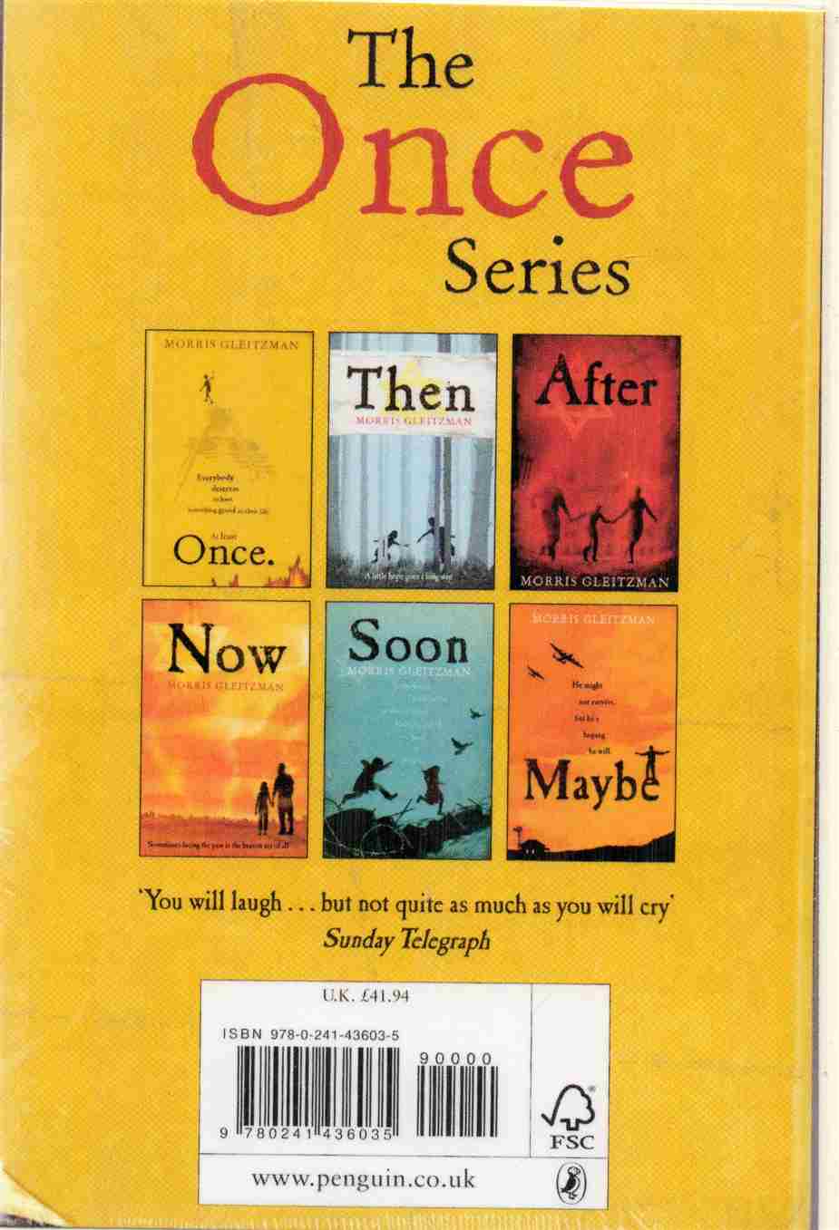 The Once Series (Box Set) Author: Morris Gleitzman (Novel)