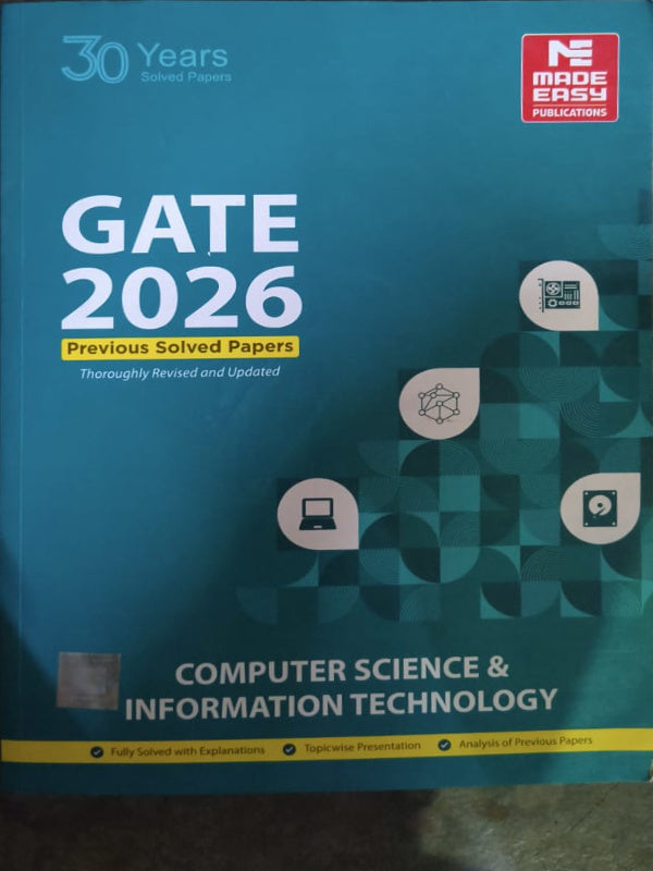 GATE 2026 Previous Solved Papers | Computer Science & Information Technology | Made Easy Publications | Computer Science & Information Technology