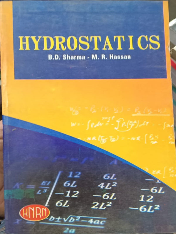 HYDROSTATICS | B.D. Sharma - M. R. Hassan | Hydrostatics | B.D. Sharma - M. R. Hassan