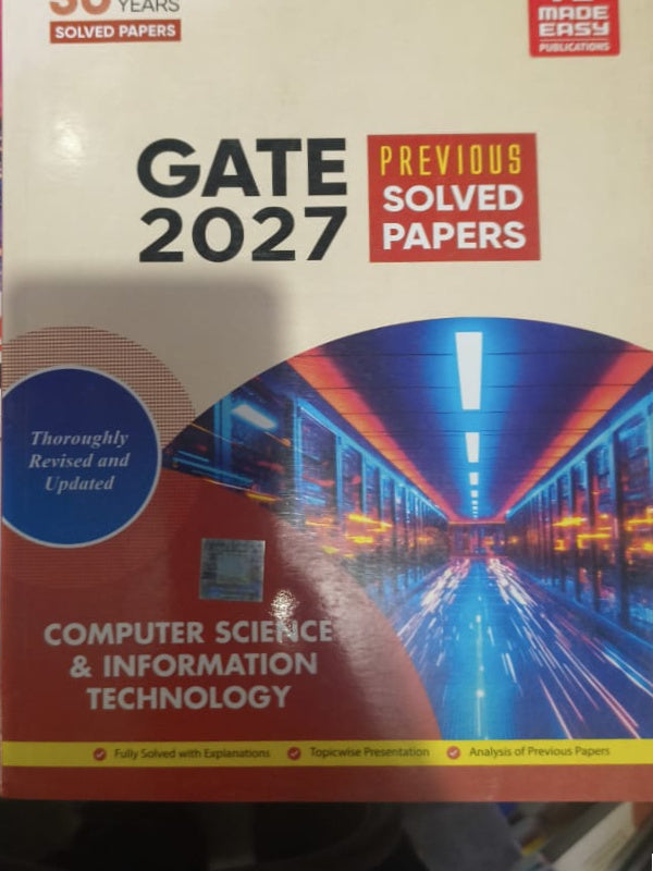 GATE 2027 Previous Solved Papers | Computer Science & Information Technology | Made Easy Publications | Computer Science & Information Technology