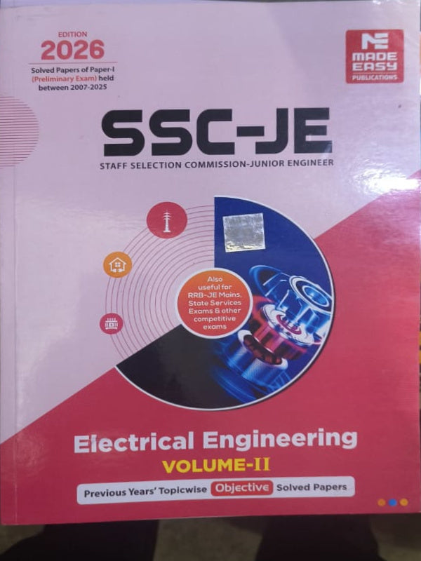 SSC-JE Electrical Engineering Volume-II | 2026 | Made Easy Publications | Electrical Engineering | 2026