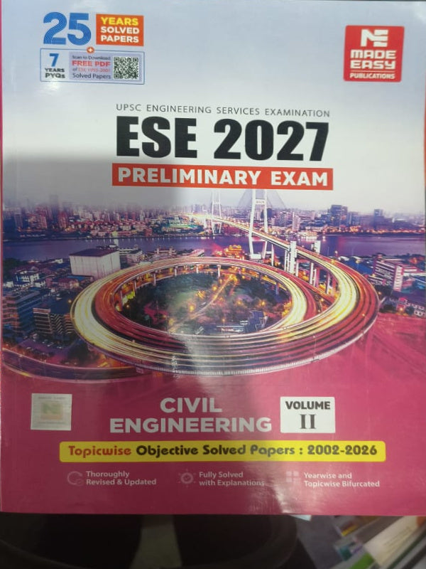 ESE 2027 Preliminary Exam: Civil Engineering, Volume II | Made Easy Publications | Civil Engineering